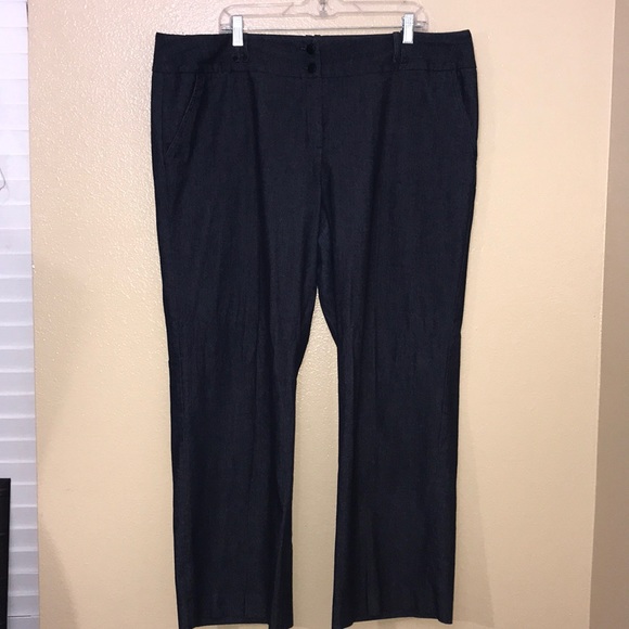 Light Pants - Light Plus Size Denim Slacks 20W